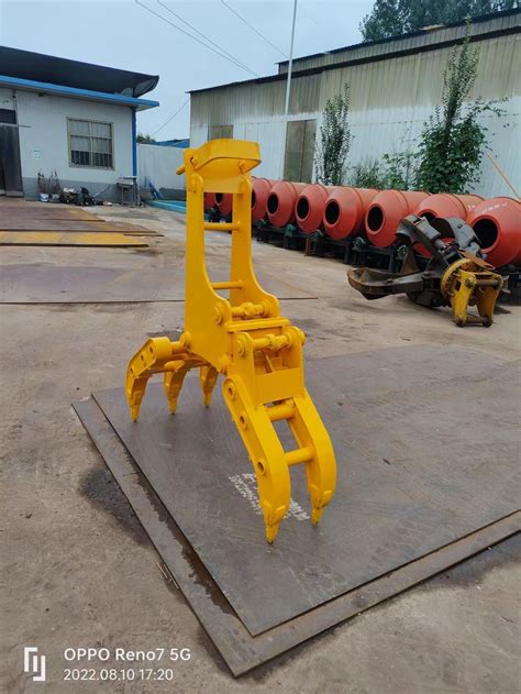 china excavator grapple bucket|excavator with grapple for rent.